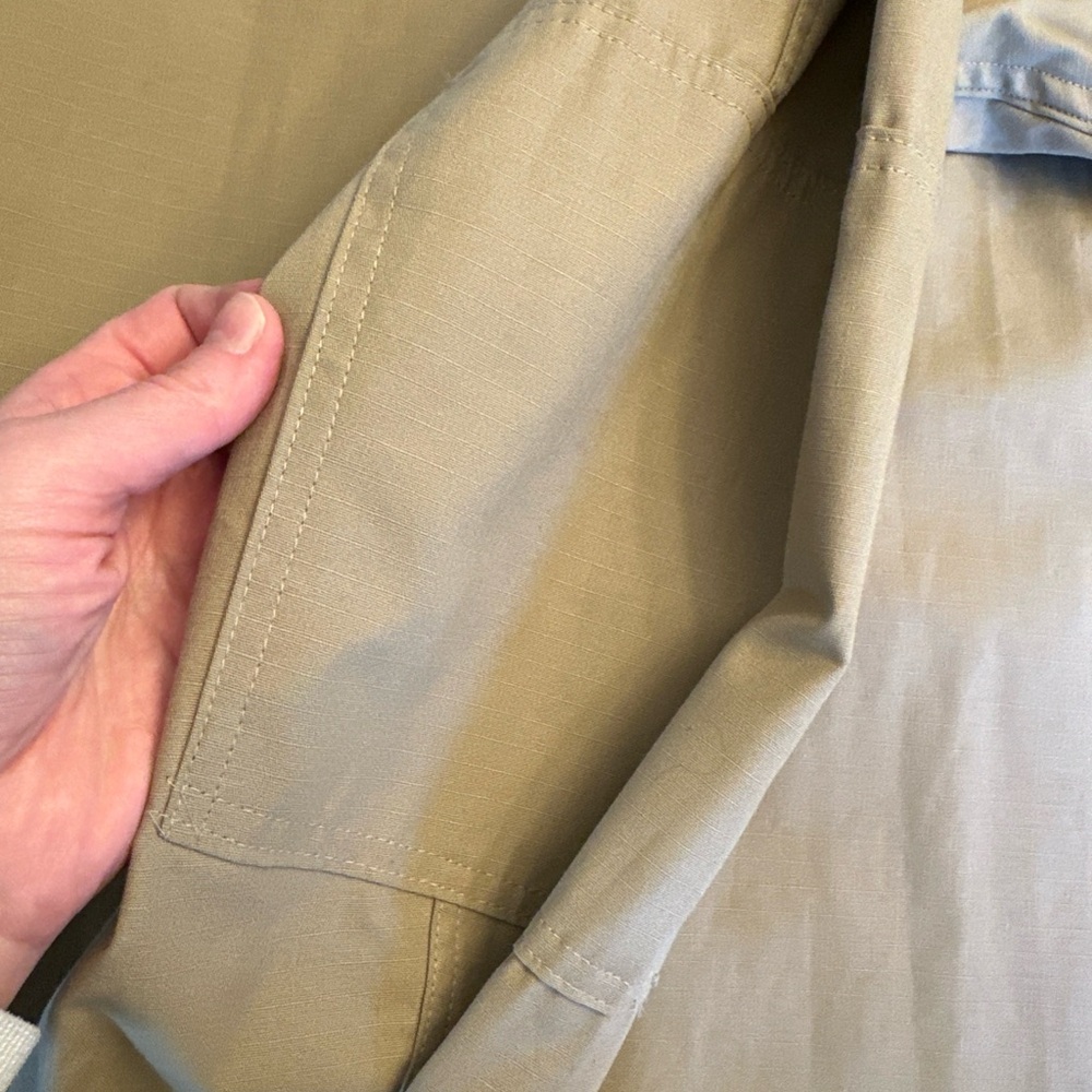 Tru Spec Tactical Jacket Mens Large Long Truspec‎ Button Tan Outdoor - Picture 8 of 8